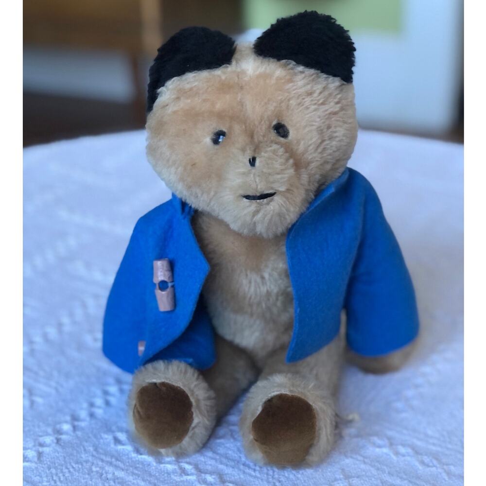 Vintage 1970s Paddington Bear Plush Stuffed Animal Eden Toys 14" Sewn‎ in Haiti